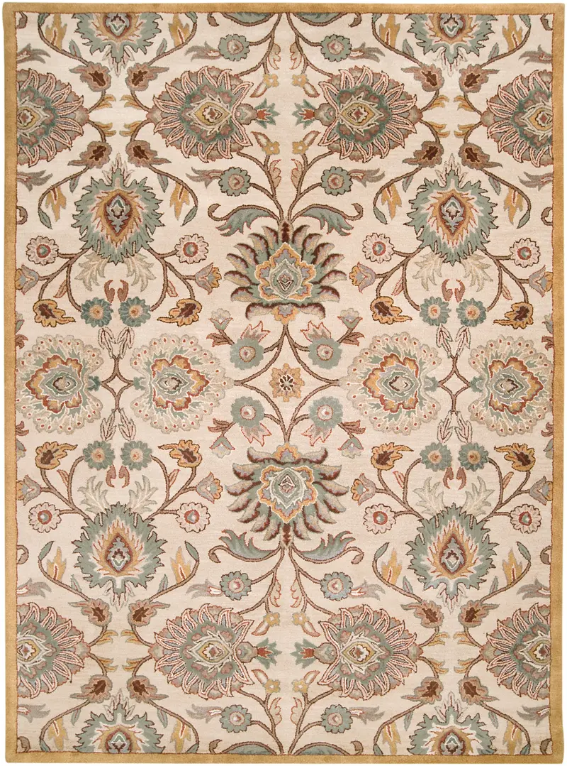 Fawn Tan Mediterranean-Design Hand-Tufted Rug 18