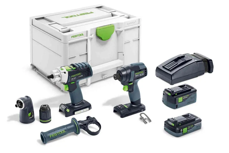 Festool Tid18 5.2/4.0 I-Set Pdc18 Screwdriver & Bit Kit — 18V Cordless Combo 1