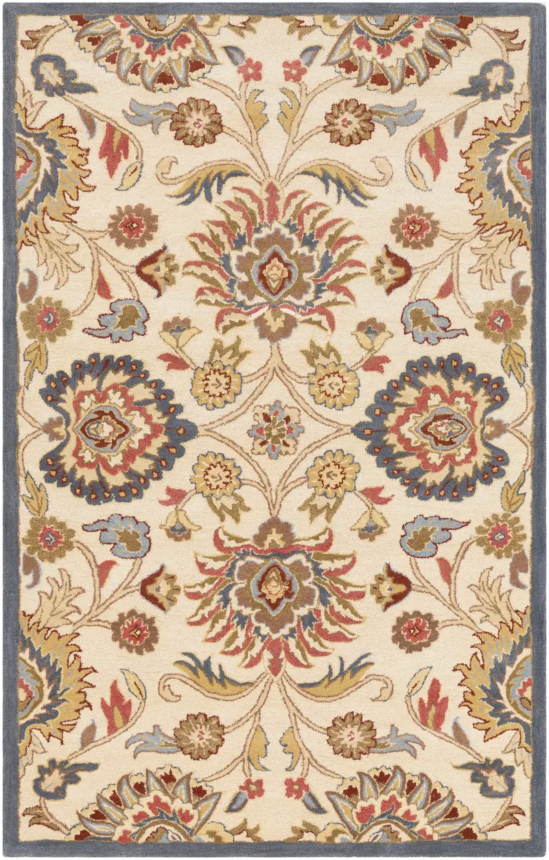 Fiesta Coral Mediterranean-Print Hand-Tufted Rug 3