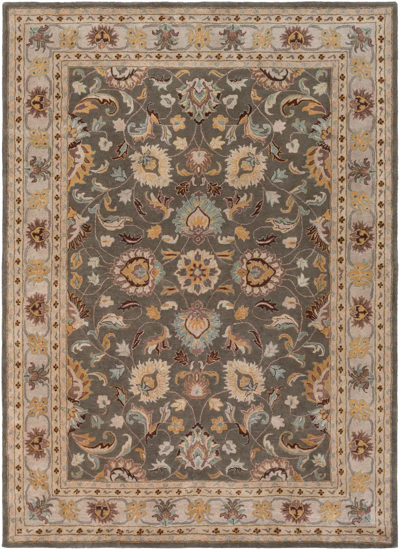 Flint Gray Nobility Series Hand-Tufted Area Rug 18