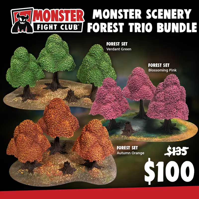 Forest Trio Terrain Collection | Three Complementary Scenery Pieces 1