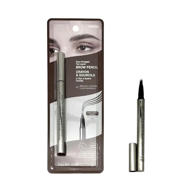Four-Prong Liquid Brow Pencil In Rich Brown 1