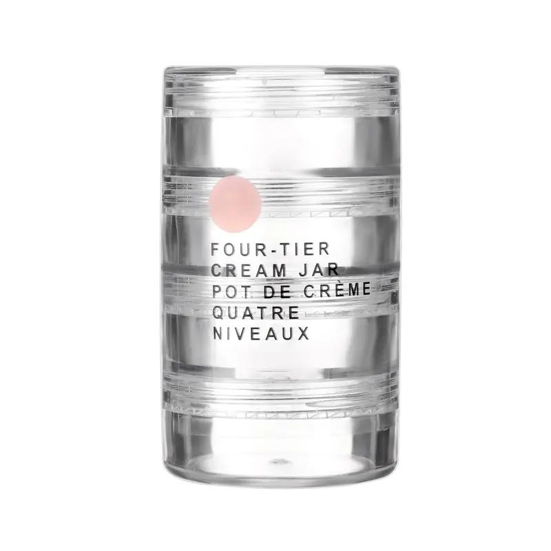 Four-Tier Acrylic Cream Storage Jar Set 1