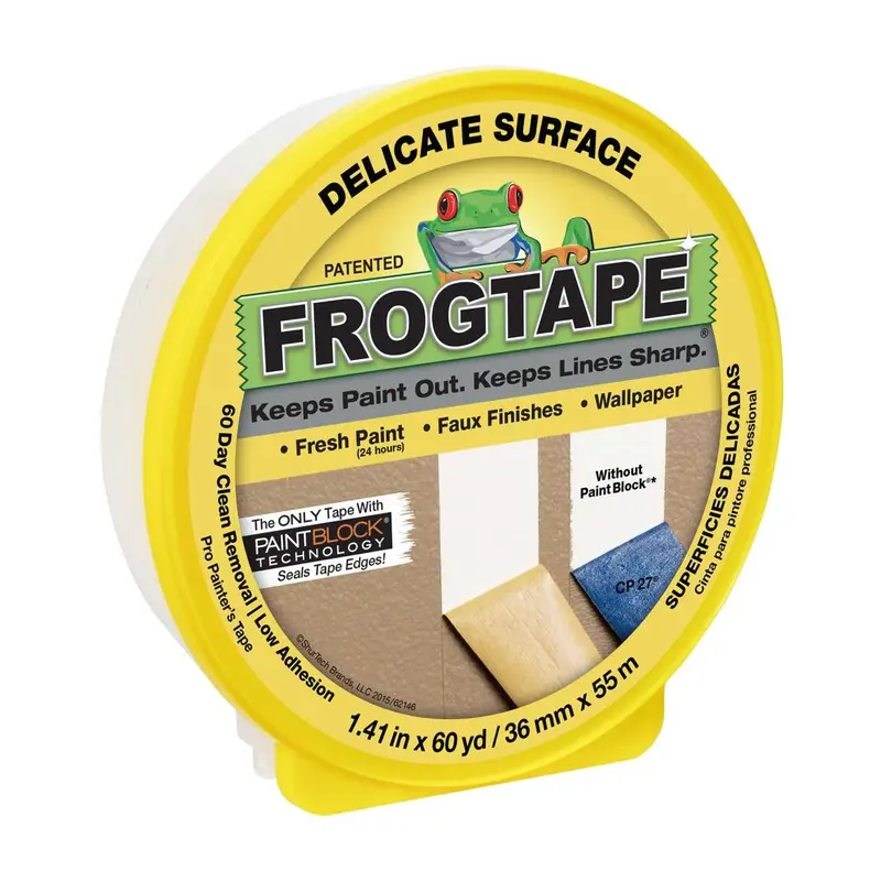 Frogtape Delicate Surface Painter’S Tape – Yellow, 1.41 Inch × 60 Yards 1