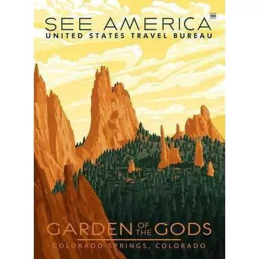 Garden Of The Gods Colorado Rock Formation Poster 1