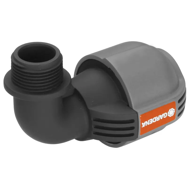 Gardena 25 Mm To 3/4 Inch Male Thread L-Shaped Connector 1