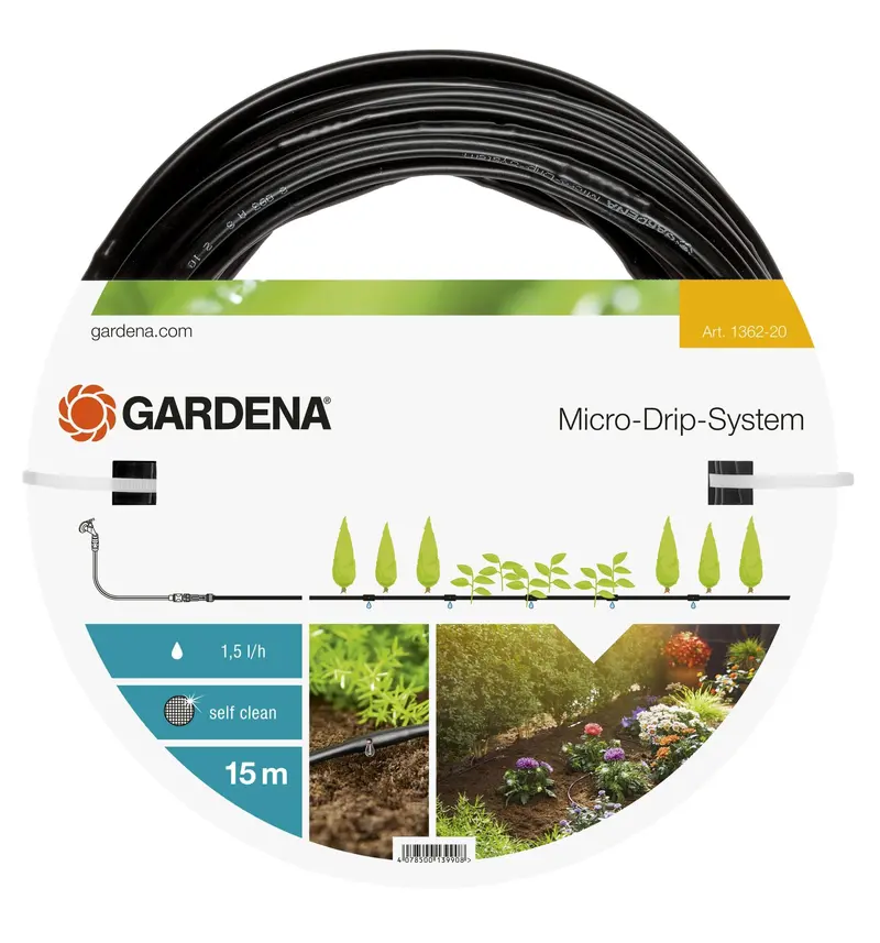 Gardena Above-Ground Row Irrigation Extension Tubing – 4.6Mm (3/16") Polyethylene Line 1
