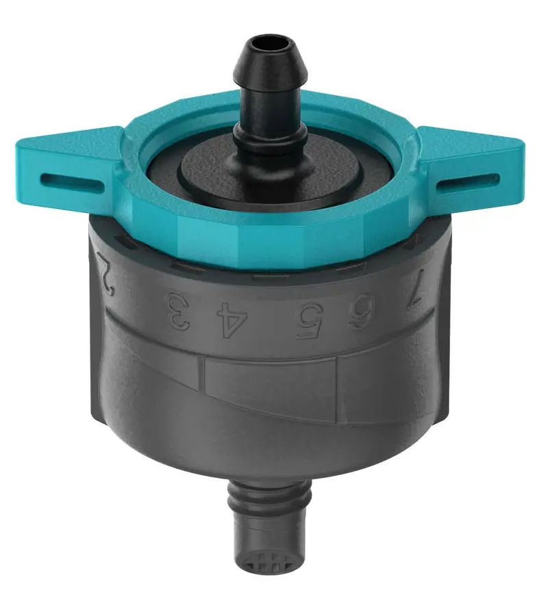 Gardena Adjustable Endline Drip Head – 1–8 L/H Flow Range, 5-Pack 1
