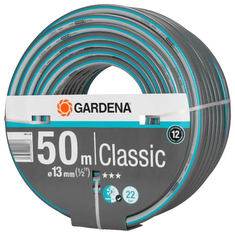 Gardena Classic 13Mm (1/2") Reinforced Garden Hose – 50-Meter Roll 1