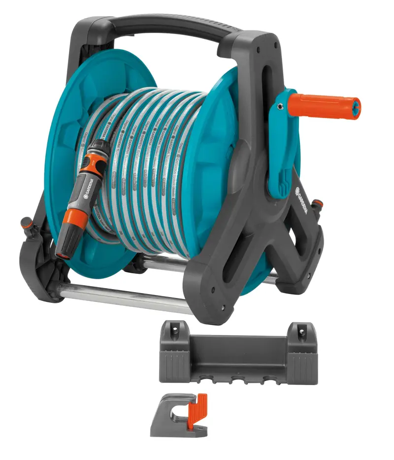 Gardena Classic Wall-Fixed Hose Reel 50 With 20-Meter Hose Bundle 1