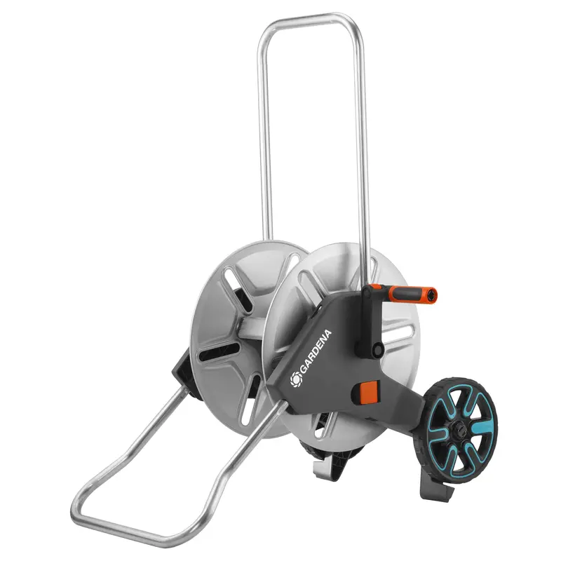 Gardena Cleverroll M Metal Hose Trolley With Plastic Crank Handle 1