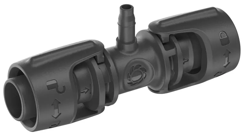Gardena Dual-Size Micro-Drip T-Joint: 13 Mm (1/2") To 4.6 Mm (3/16") – 5-Pack 1