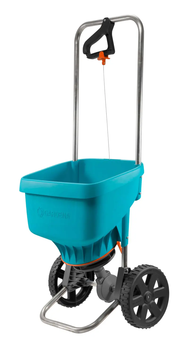 Gardena Motorized Spreader – Extra-Large Capacity 1