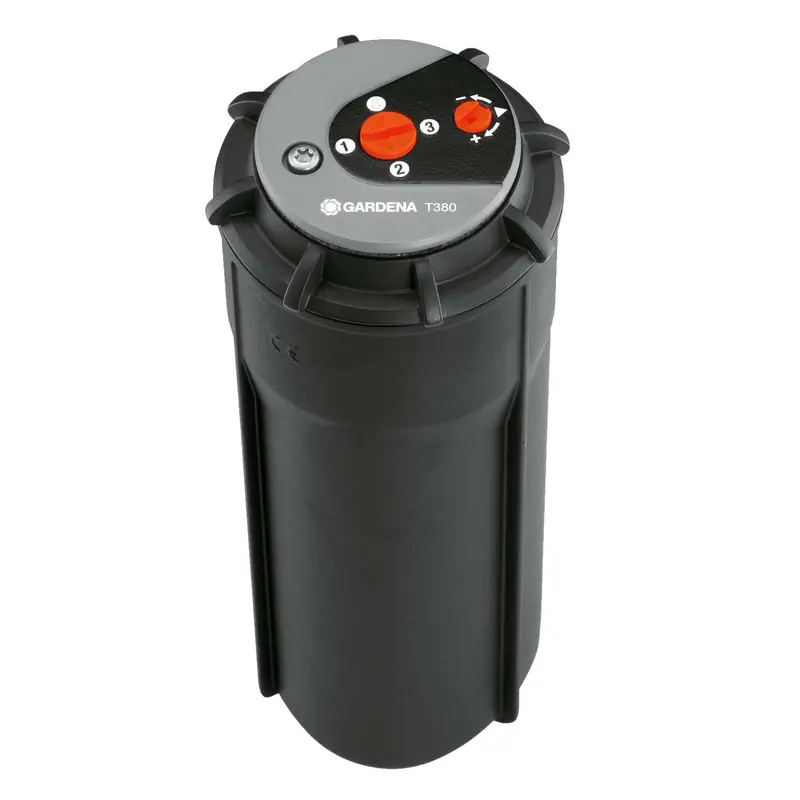 Gardena Turbo-Driven T380 Pop-Up Sprinkler – High-Performance Rotating Rotor For Medium Lawns 1