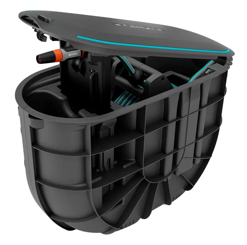 Gardena Undercover Roll-Up Hose Box – 20M Compact Storage Solution 1
