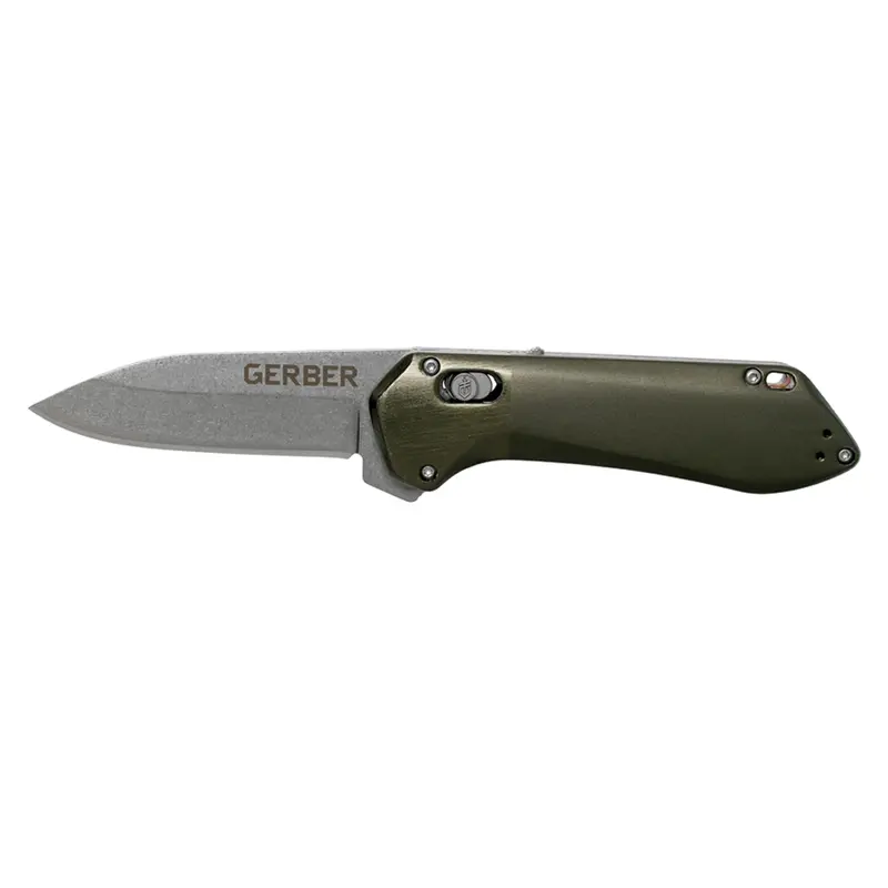 Gerber Highbrow Compact Knife – Forest Green Handle 1