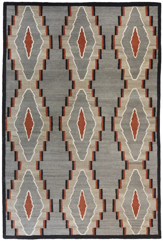 Glorietta Area Rug – Hand-Knotted Southwest Wool Design 1