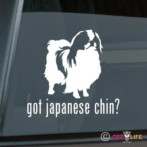 'Got Japanese Chin' Humorous Pet Sticker 1