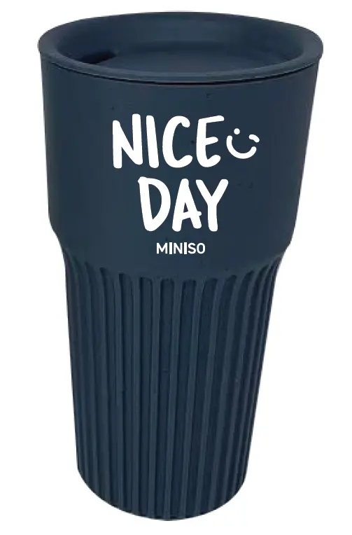Graffiti-Print Insulated Coffee Cup – 550Ml, Blue 1