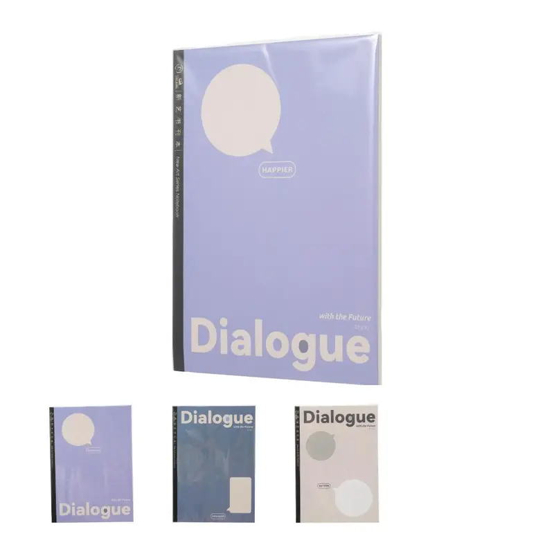 Gray & Blue B5 Glue-Bound Notebook (40 Pages) 1