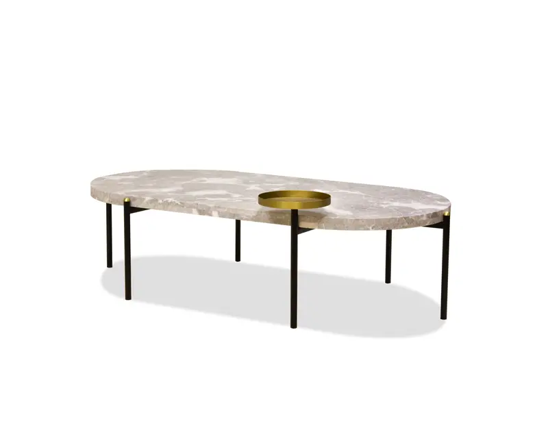 Grey Velodrome Oval Coffee Table 1