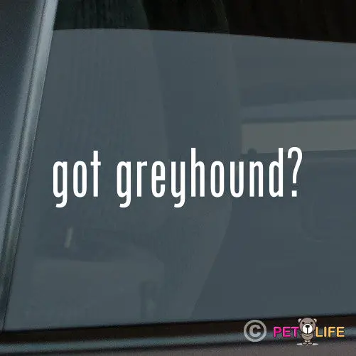 Greyhound In Motion Sticker - Sleek Racing Design 1
