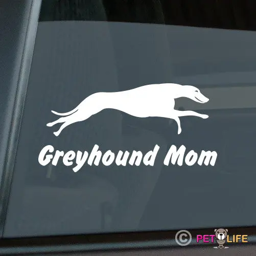 Greyhound Mom Pride Sticker - Elegant Pet Parent Design 1