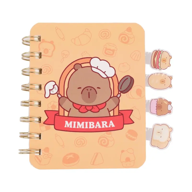 Happy Baking A7 Wire-Bound Bookmark Journal – 80-Page Lined Notebook 1