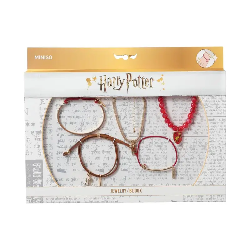 Harry Potter Gryffindor Layered Bracelet Set – 5-Piece Stack 1