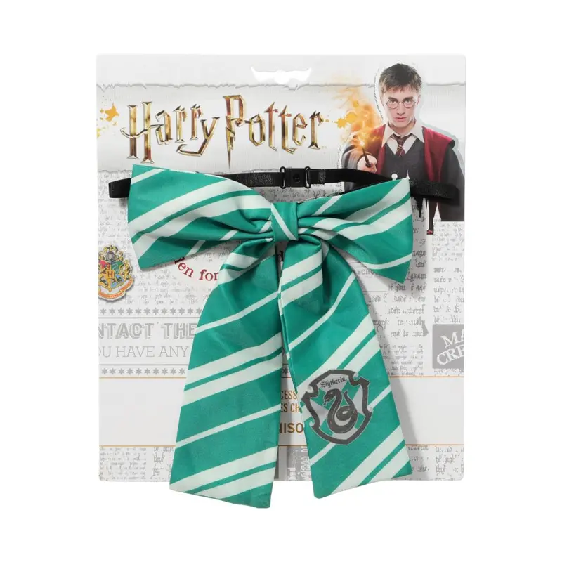Harry Potter Slytherin Badge Bow Tie & Hair Clip Duo 1