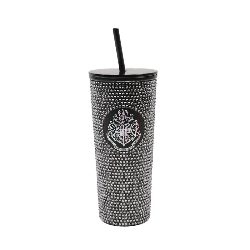 Harry Potter Studded Stainless Steel Travel Tumbler – 650 Ml (Black) 1