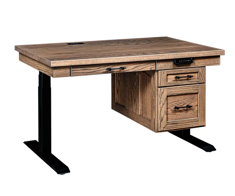 Height-Adjustable Standing Desk With Integrated Drawer 1