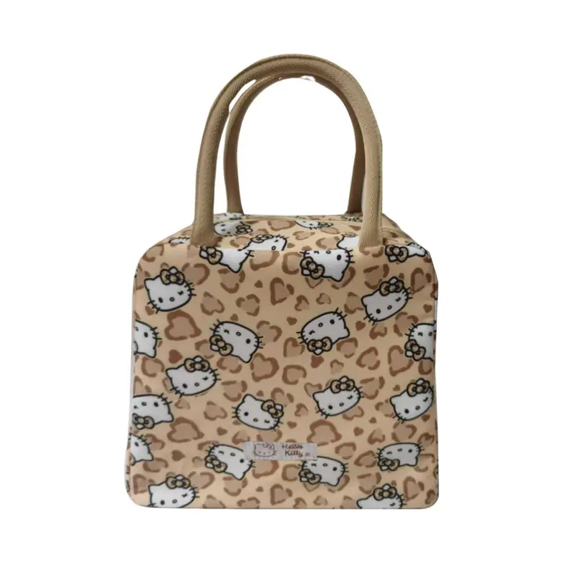 Hello Kitty Brown Leopard-Print Insulated Lunch Bag 1