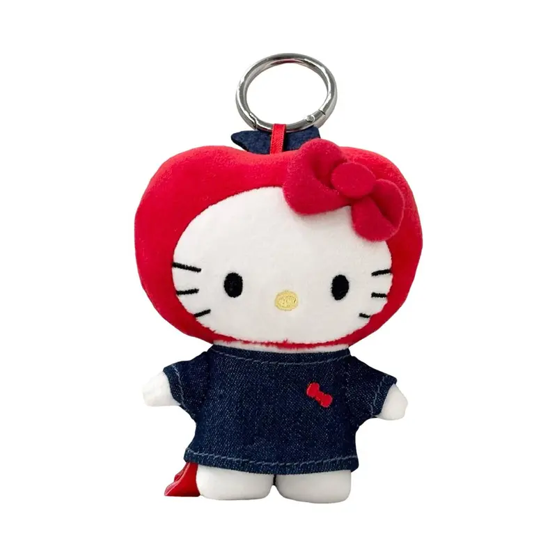 Hello Kitty Classic Apple-Hat Plush Pendant – Standing Pose 1