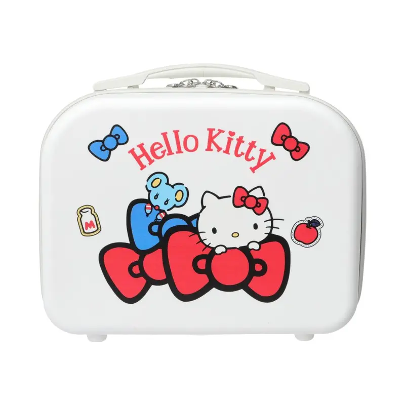 Hello Kitty Classic Wheeled Tote Luggage – Compact Carry-On (White) 1