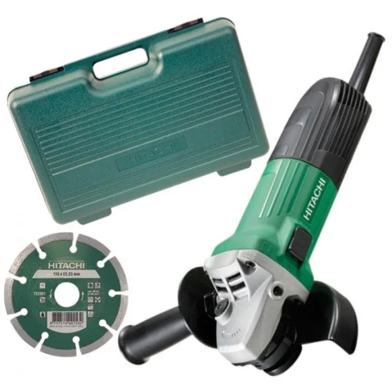 Hi-Koki G12Stx/J8 115Mm Angle Grinder With Diamond Blade – Professional Cutting Kit 1
