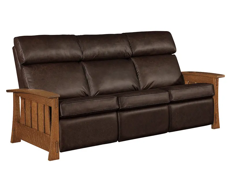 Highland Wood-Accent Sofa Recliner 1