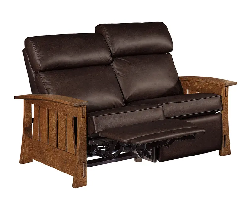 Highland Wood-Framed Loveseat Recliner 1