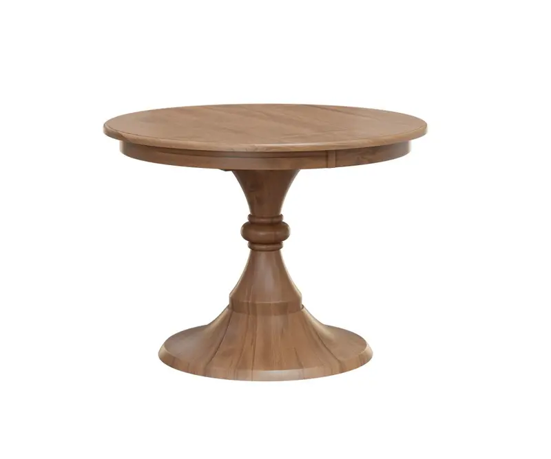 Houston Solid Wood Round Dining Table For Small Spaces 1