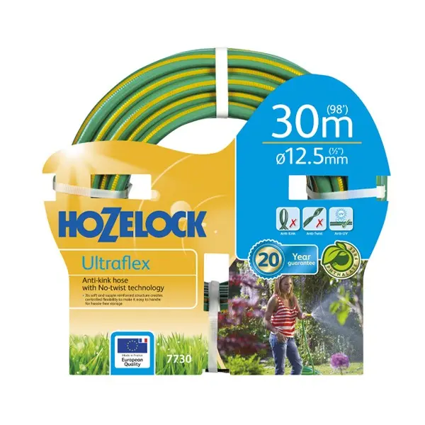 Hozelock 30M Ultraflex Garden Hose – Kink-Resistant & Lightweight 1