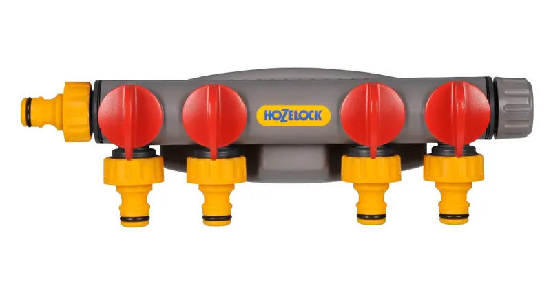 Hozelock 4-Way Tap Connector – Multi-Outlet Water Distribution Hub 1