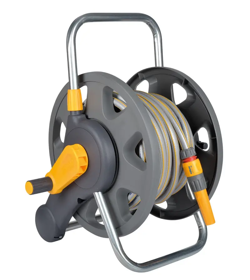 Hozelock 45M 2-In-1 Hose Reel – Includes 25M Pre-Loaded Hose 1