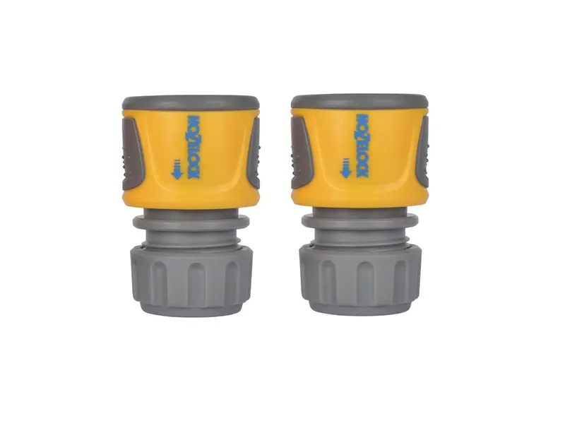 Hozelock Twin-Pack Hose End Connectors – Two Heavy-Duty End Fittings 1