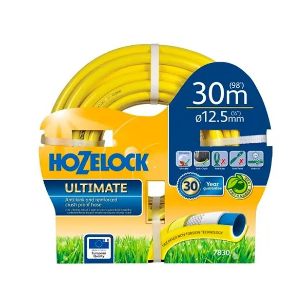 Hozelock Ultimate Garden Hose – Reinforced 30M Premium Rubber Hose 1