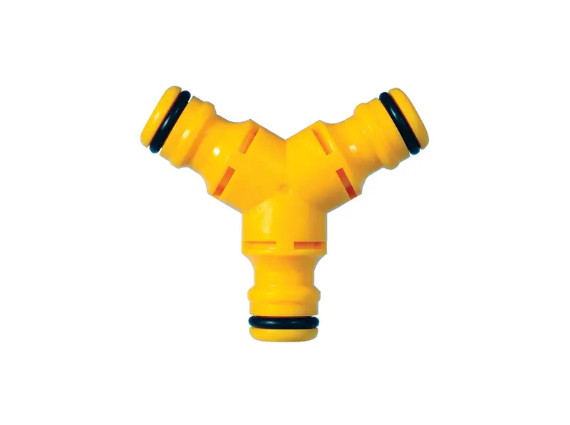 Hozelock Y-Shaped Hose Connector – Split Water Flow To Two Outlets 1