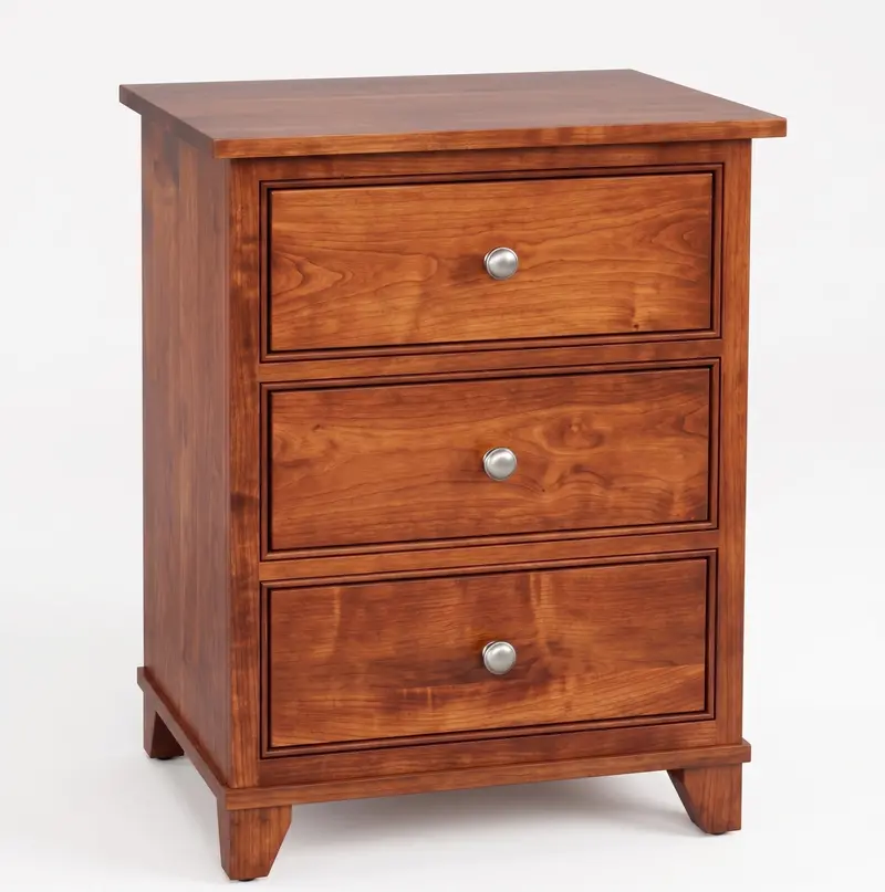 Hyland Park Rustic Wood Nightstand 1
