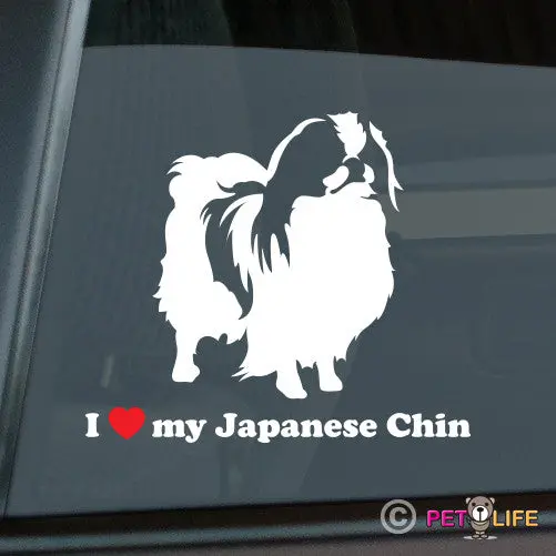 I Love My Japanese Chin – Cute Dog Lover Sticker 1
