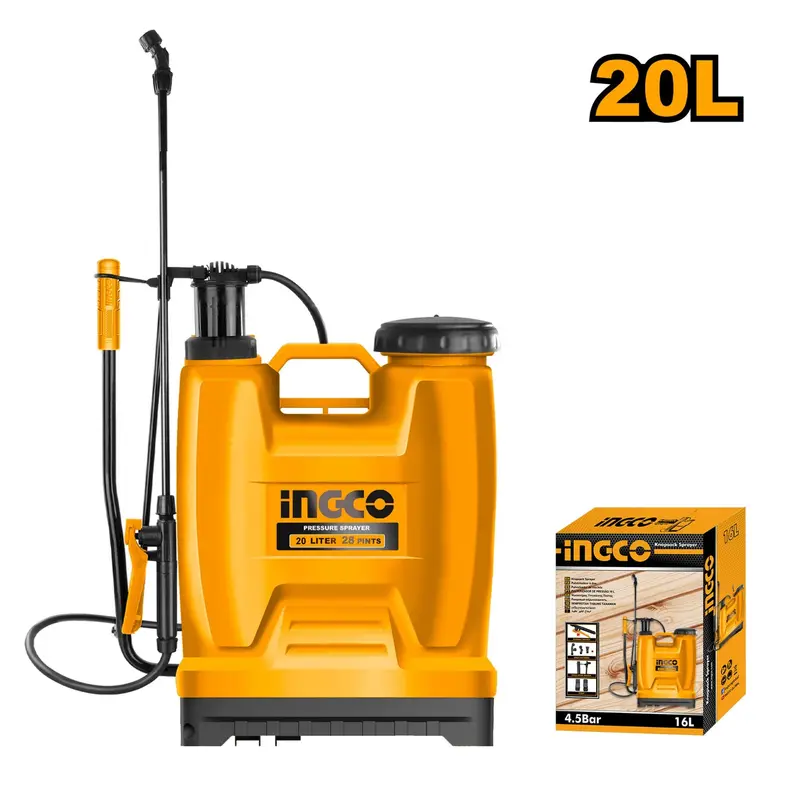 Ingco 20-Litre Backpack Sprayer – Adjustable Pressure System 1