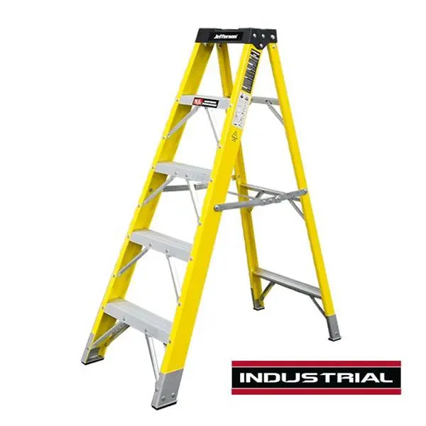 Jefferson 5-Tread Fiberglass Step Ladder – Lightweight & Non-Conductive – Jefladfgls05 1