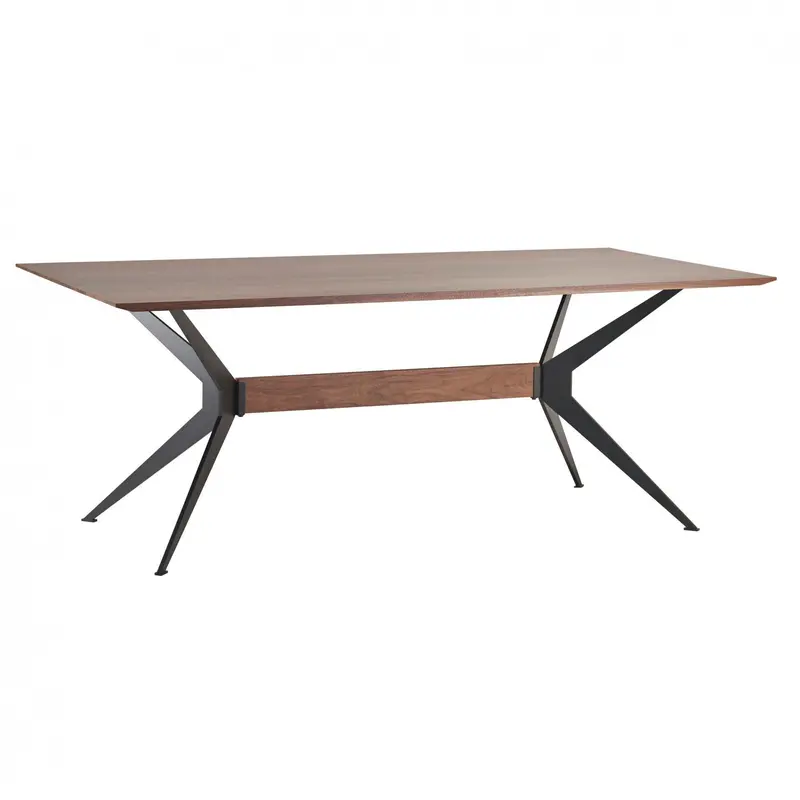 Jefferson Trestle Dining Table – Rustic Industrial Support Frame 1
